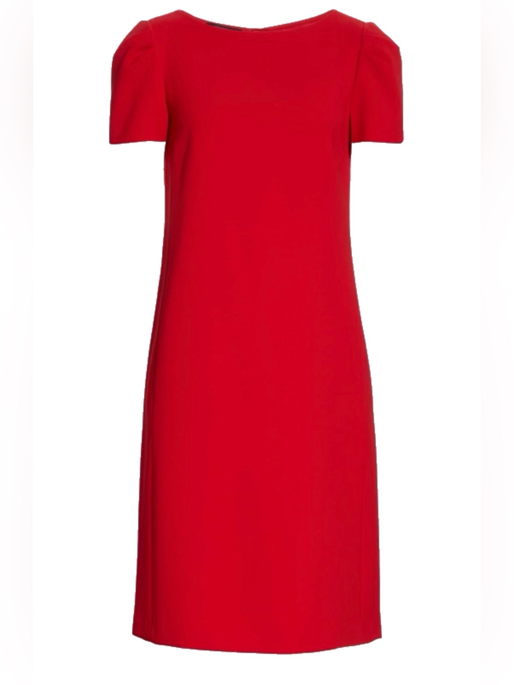 Lafayette 148 New York Cohen Dress - Classic Red Shift Dress
